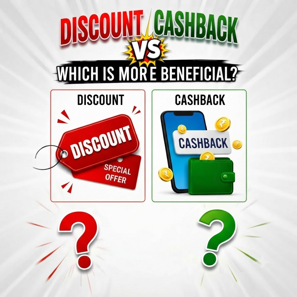 Cashback aur Discount Mein Actual Difference Kya Hai?